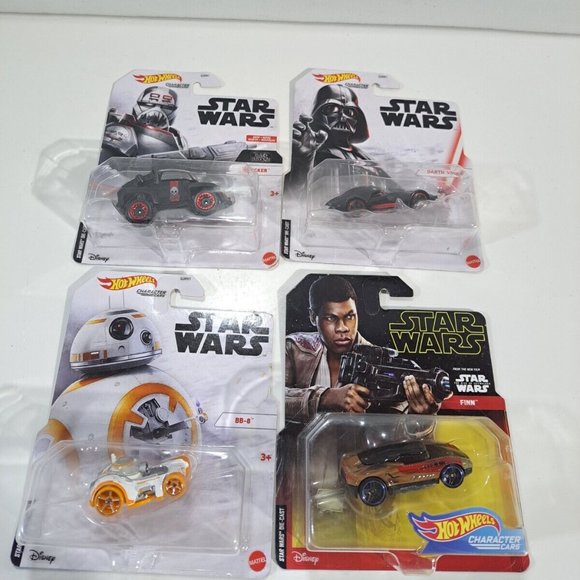 Mattel | Toys | 4 Nip Hot Wheels Characters 64 Die Cast Stars Wars Cars ...